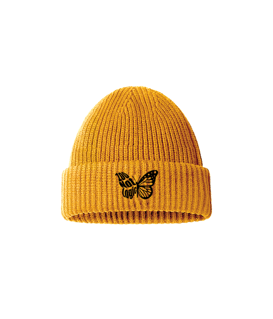 GORRO BORDADO MOSTAZA