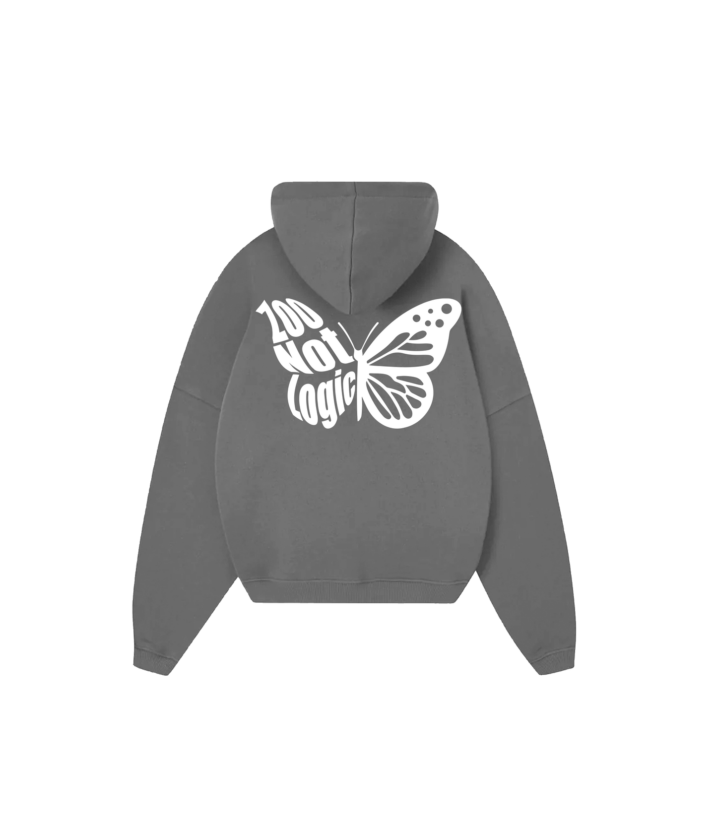 SUDADERA MARIPOSA GRIS OSCURA