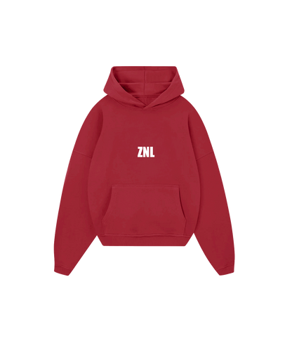 SUDADERA DOBLE BORDADO ROJA