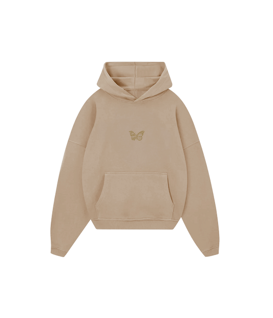 SUDADERA BORDADA BEIGE